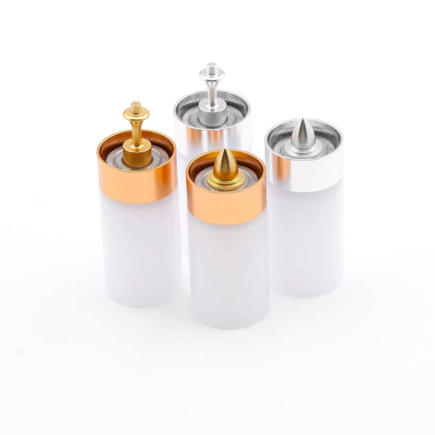 1-INCH-METAL-PLUG-GOLD-BULLET,1-INCH-METAL-PLUG-GOLD-SPINDLE,1-INCH-METAL-PLUG-SILVER-BULLET,1-INCH-METAL-PLUG-SILVER-SPINDLE